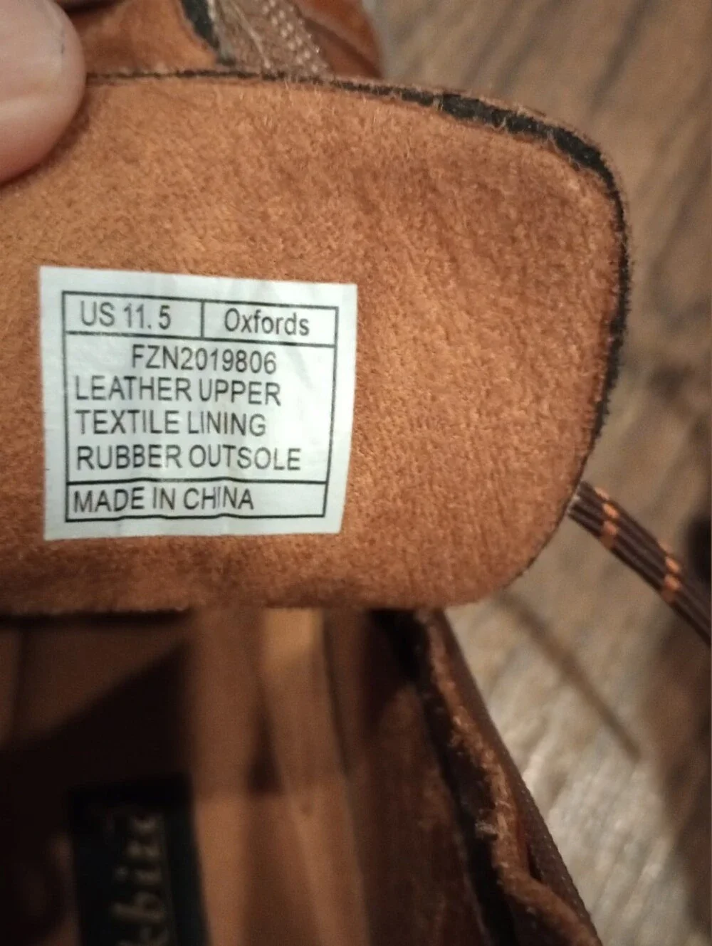 Arkbird men's brown leather oxfords boots  a US size 11.5